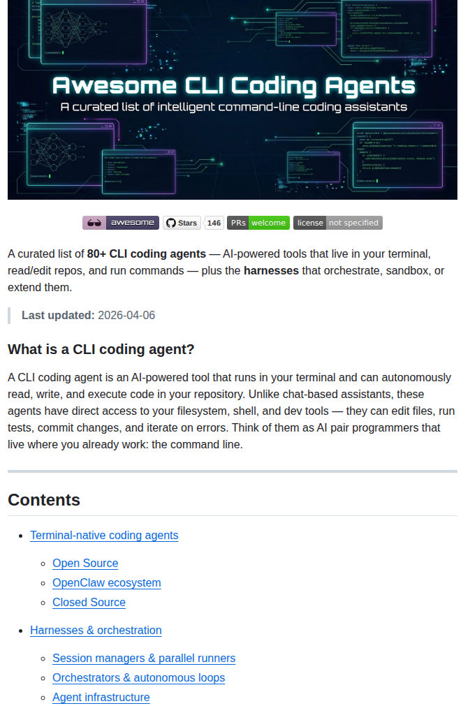 Bradagi Awesome Cli Coding Agents screenshot