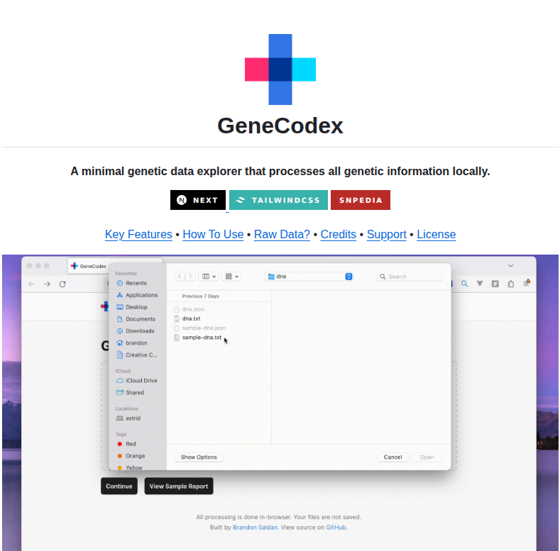 Brandonsaldan Codex screenshot