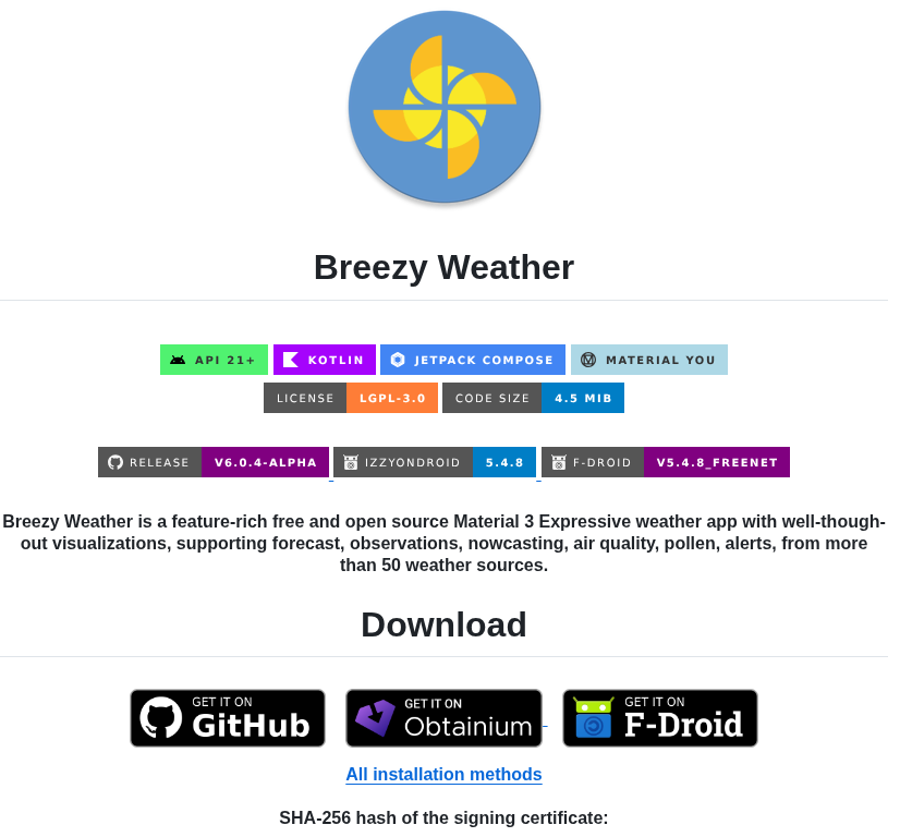 Breezy Weather Breezy Weather screenshot