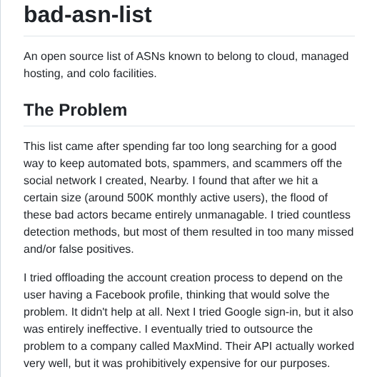 Brianhama Bad Asn List screenshot