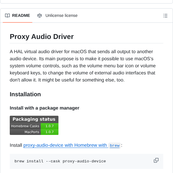 Briankendall Proxy Audio Device screenshot