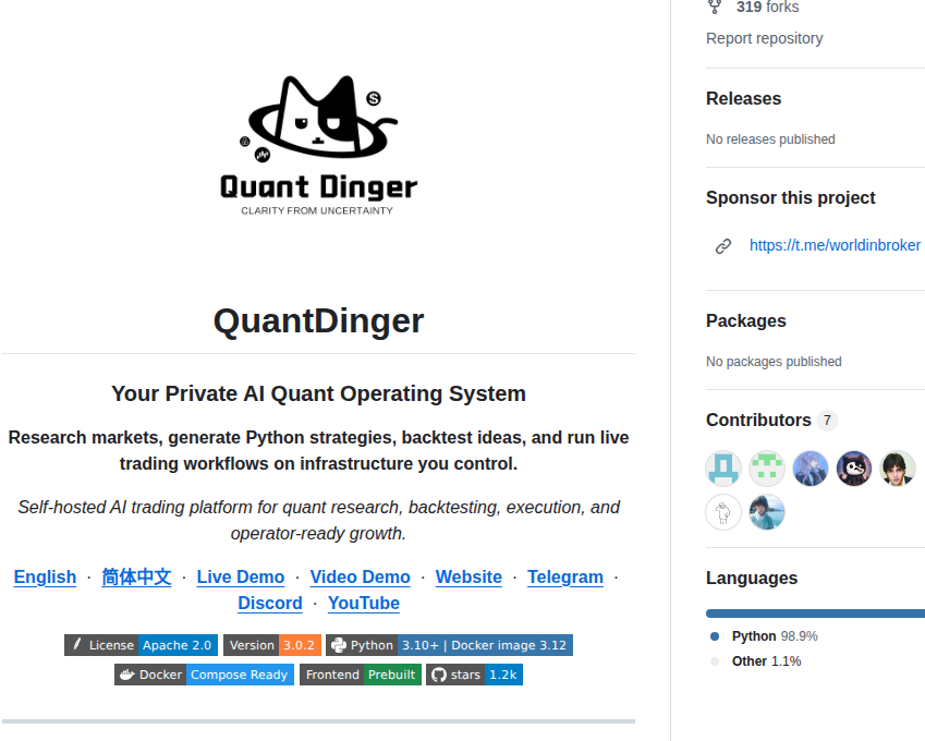 Brokermr810 Quantdinger screenshot