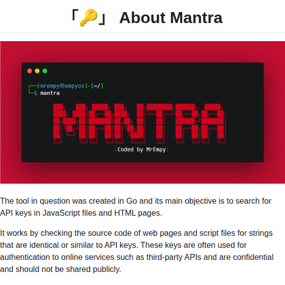 Brosck Mantra screenshot