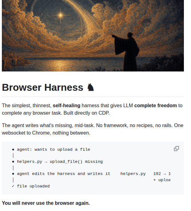 Browser Use Browser Harness screenshot