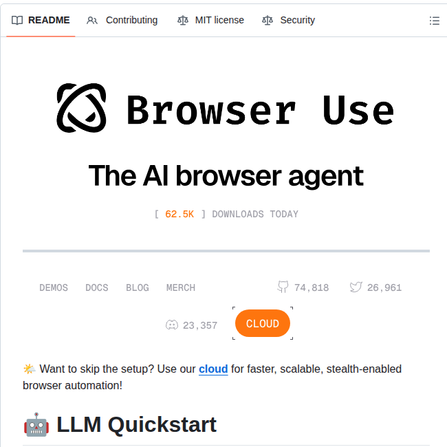 Browser Use Browser Use screenshot