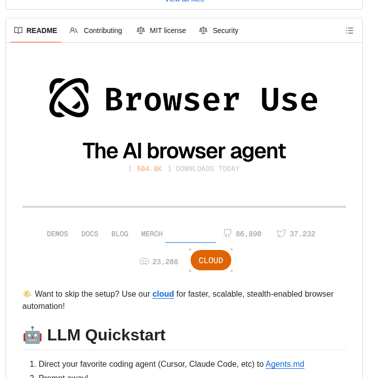 Browser Use Browser Use screenshot