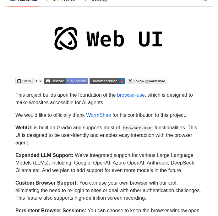 Browser Use Web Ui screenshot