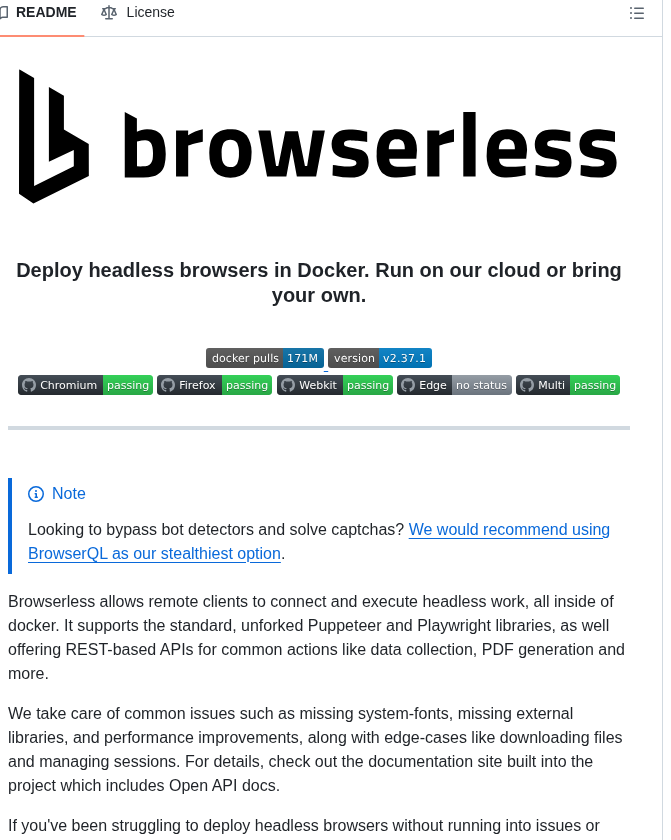 Browserless Browserless screenshot