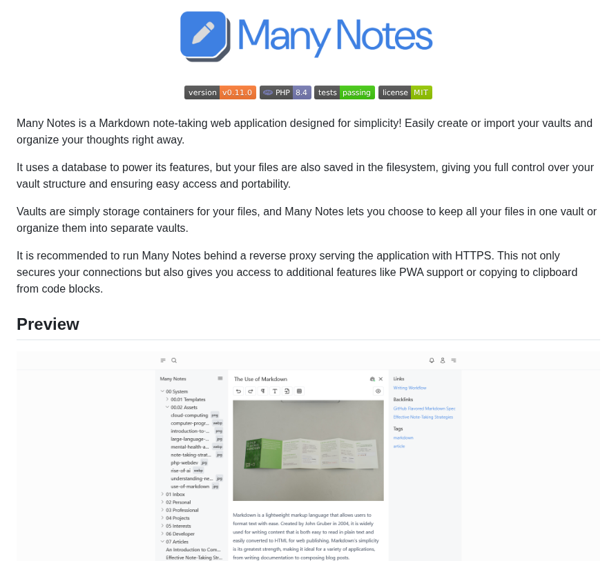 Brufdev Many Notes screenshot