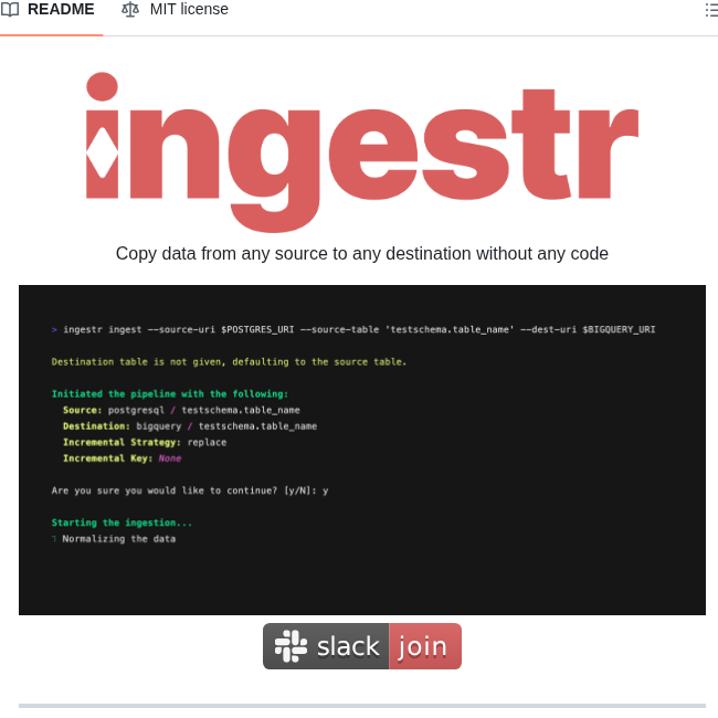 Bruin Data Ingestr screenshot