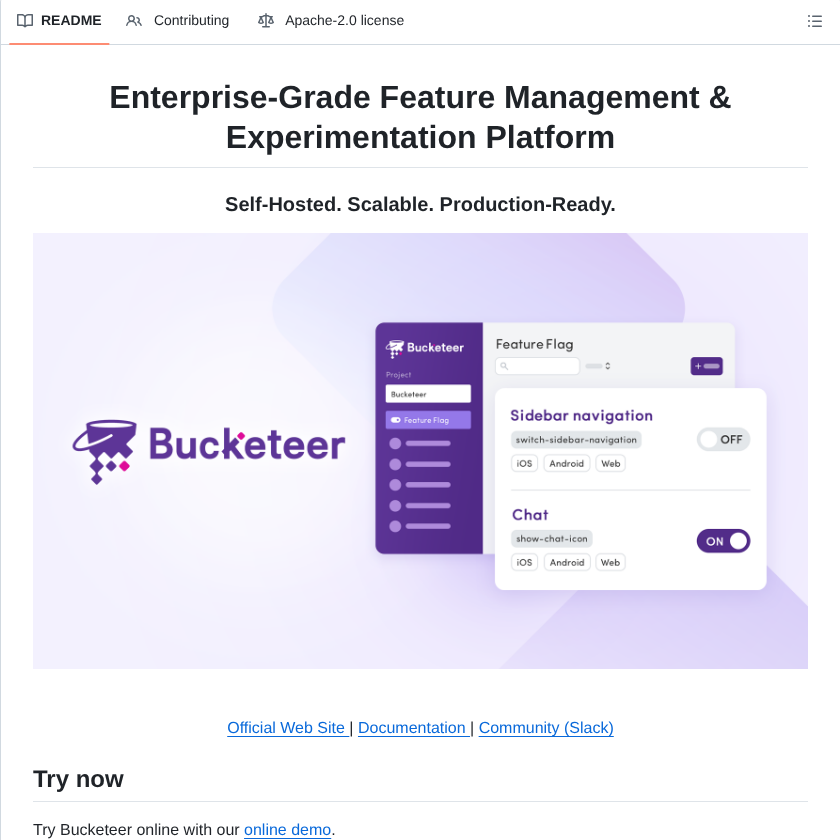 Bucketeer Io Bucketeer screenshot