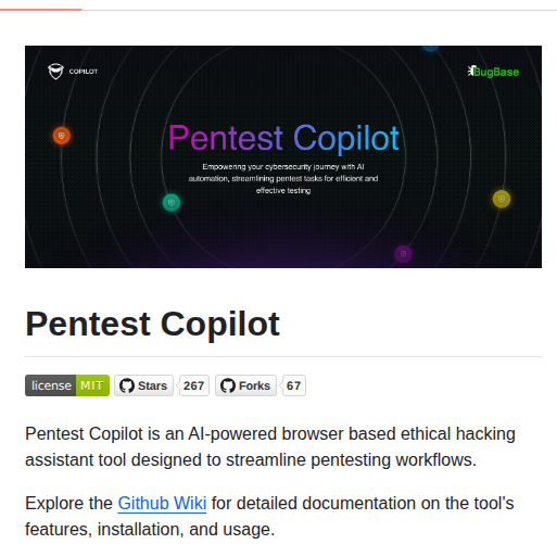 Bugbasesecurity Pentest Copilot screenshot
