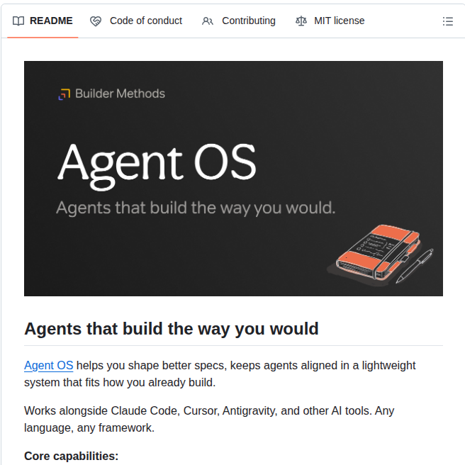 Buildermethods Agent Os screenshot