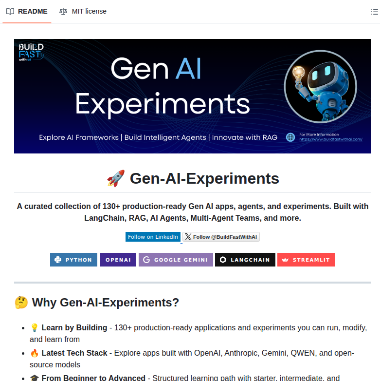 Buildfastwithai Gen Ai Experiments screenshot
