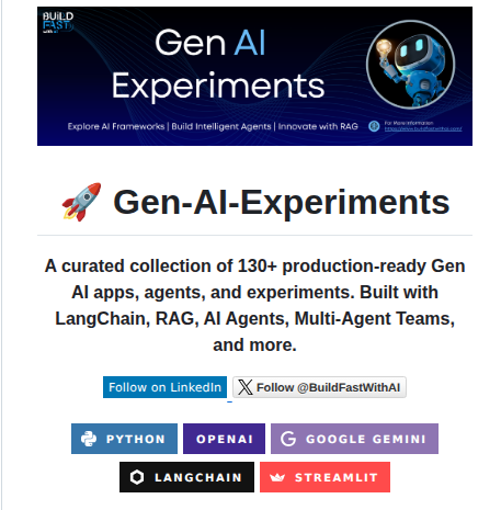 Buildfastwithai Gen Ai Experiments screenshot
