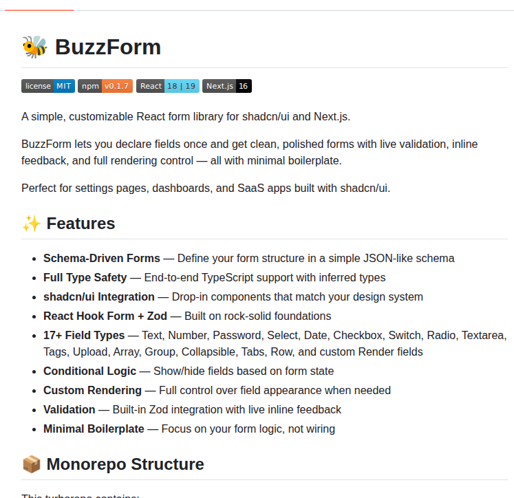 Buildnbuzz Buzzform screenshot