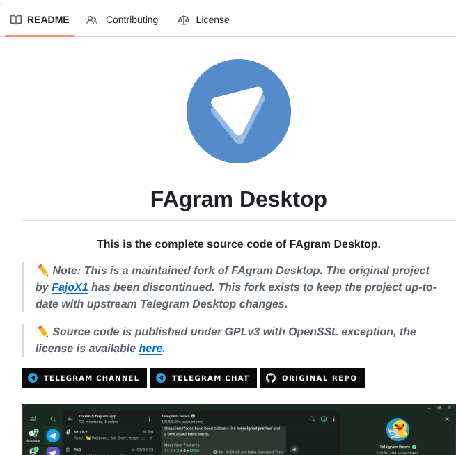 Burhancodes Fagramdesktop screenshot