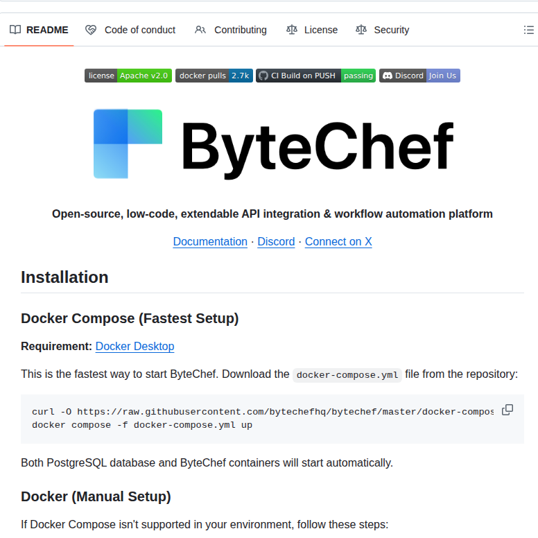 Bytechefhq Bytechef screenshot