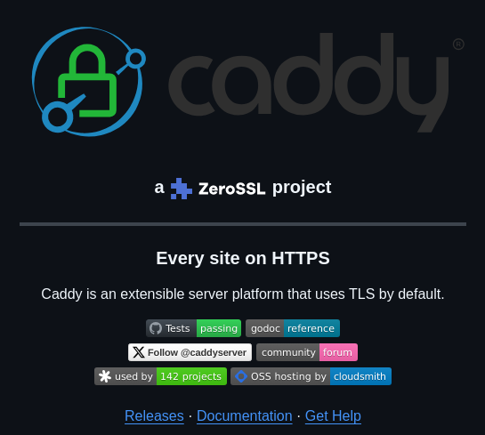 Caddyserver Caddy screenshot
