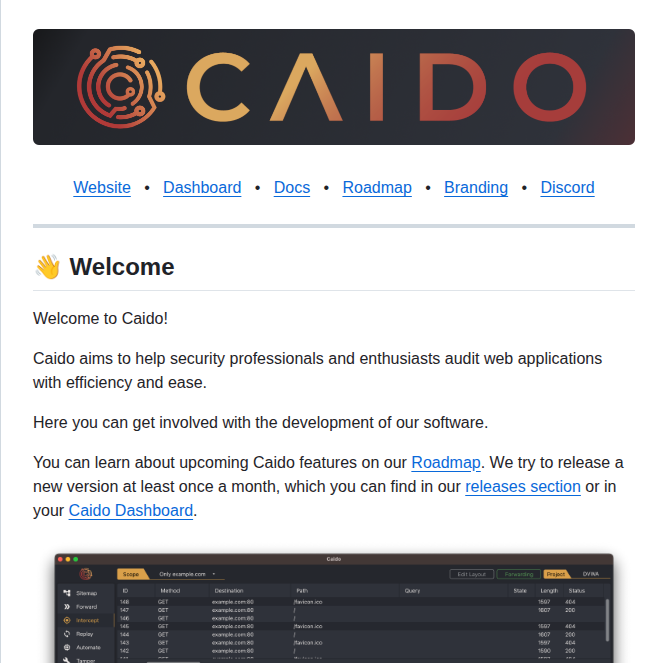 Caido Caido screenshot