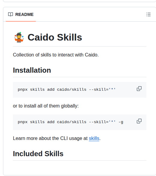 Caido Skills screenshot