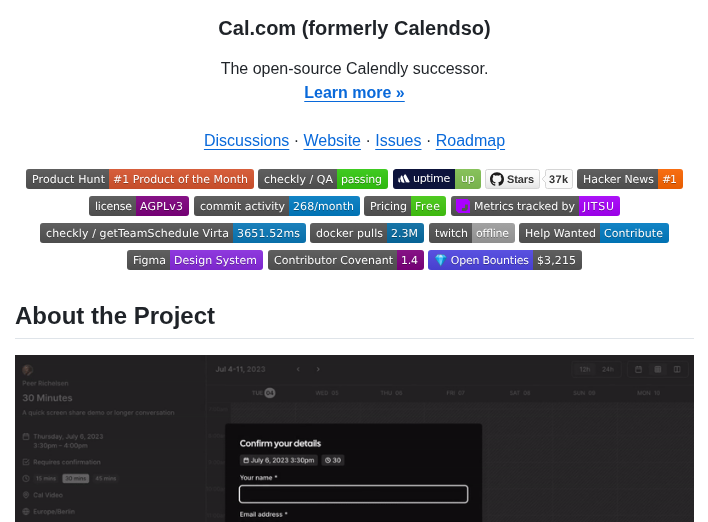 Calcom Cal.com screenshot