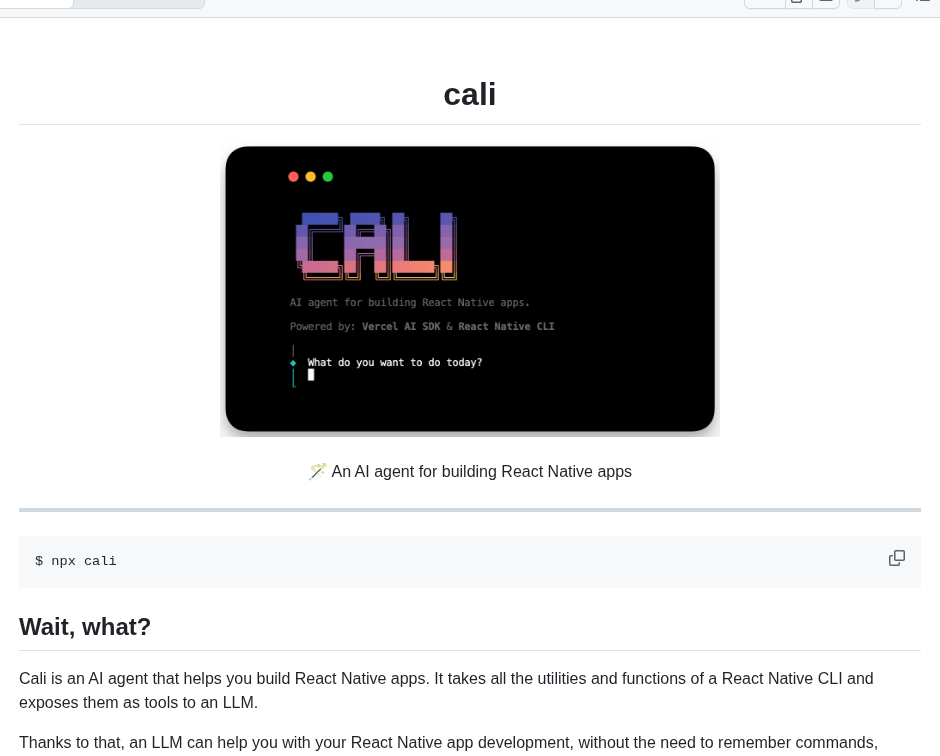 Callstackincubator Cali screenshot