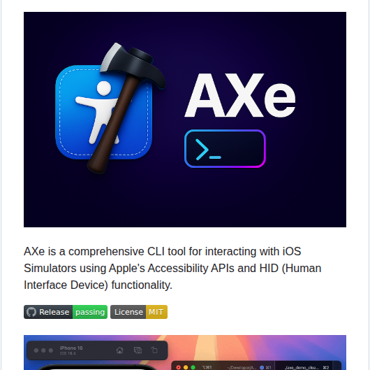 Cameroncooke Axe screenshot