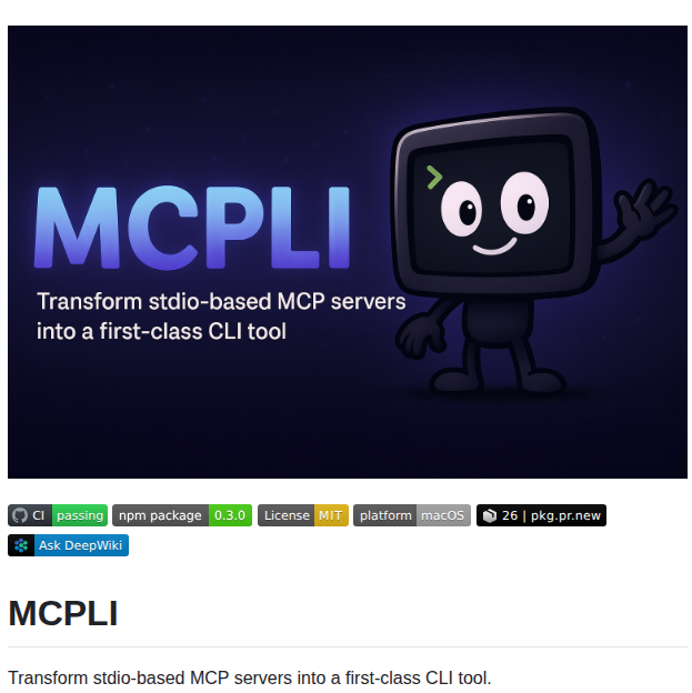 Cameroncooke Mcpli screenshot