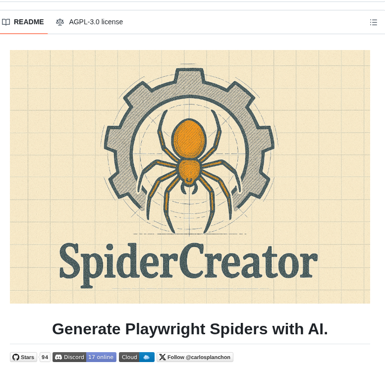 Carlosplanchon Spidercreator screenshot