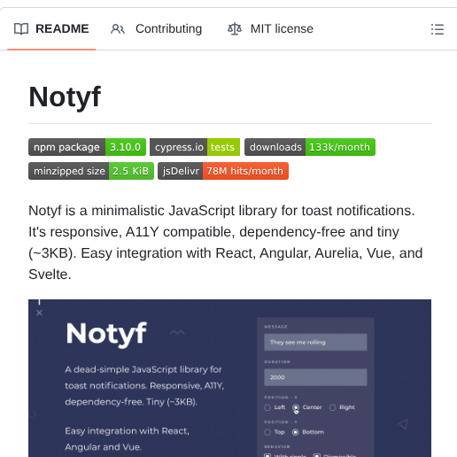 Caroso1222 Notyf screenshot