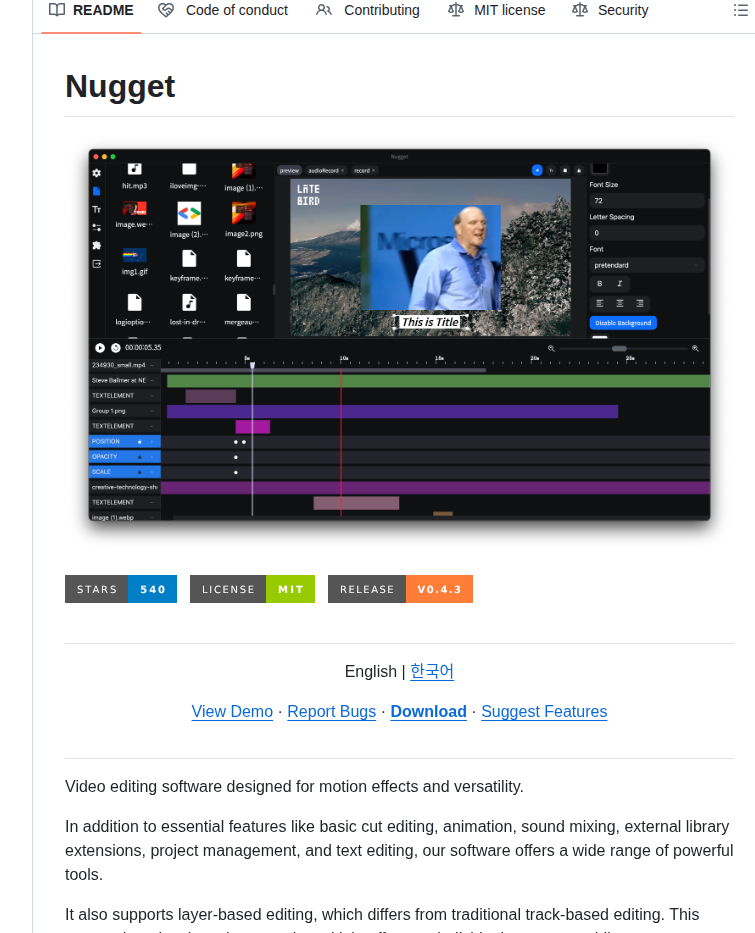 Cartesiancs Nugget App screenshot