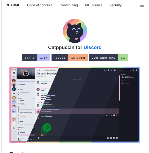 Catppuccin Discord screenshot