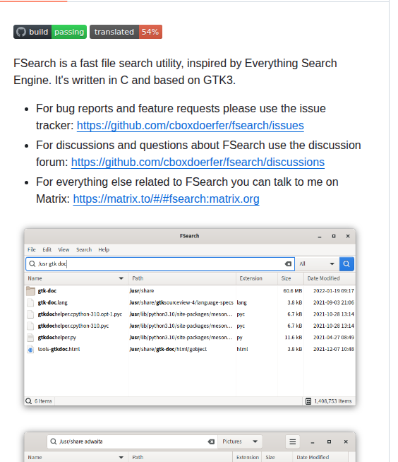 Cboxdoerfer Fsearch screenshot