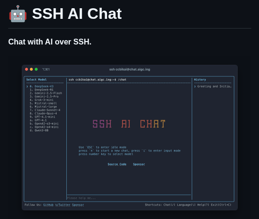 Ccbikai Ssh Ai Chat screenshot