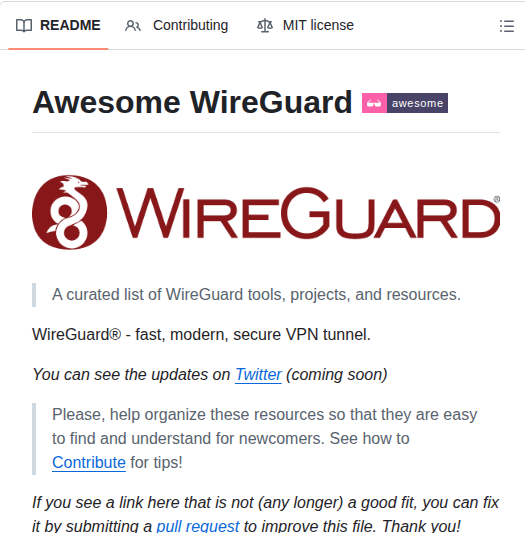 Cedrickchee Awesome Wireguard screenshot