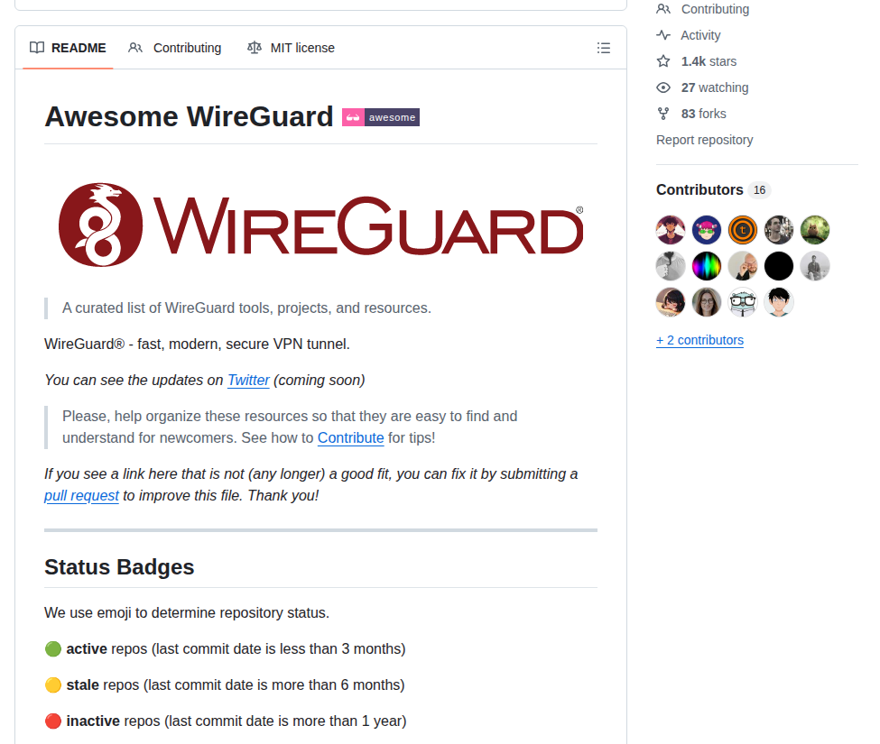 Cedrickchee Awesome Wireguard screenshot
