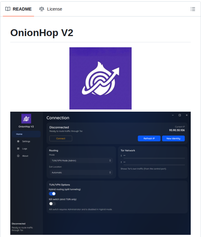 Center2055 Onionhop screenshot