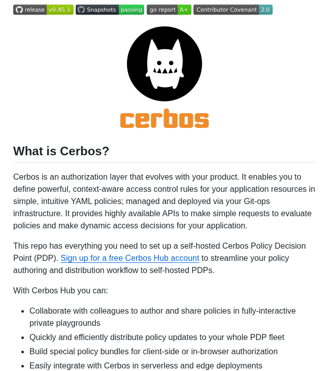 Cerbos Cerbos screenshot