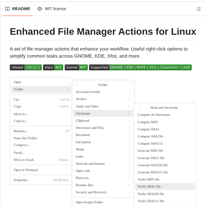 Cfgnunes Nautilus Scripts screenshot