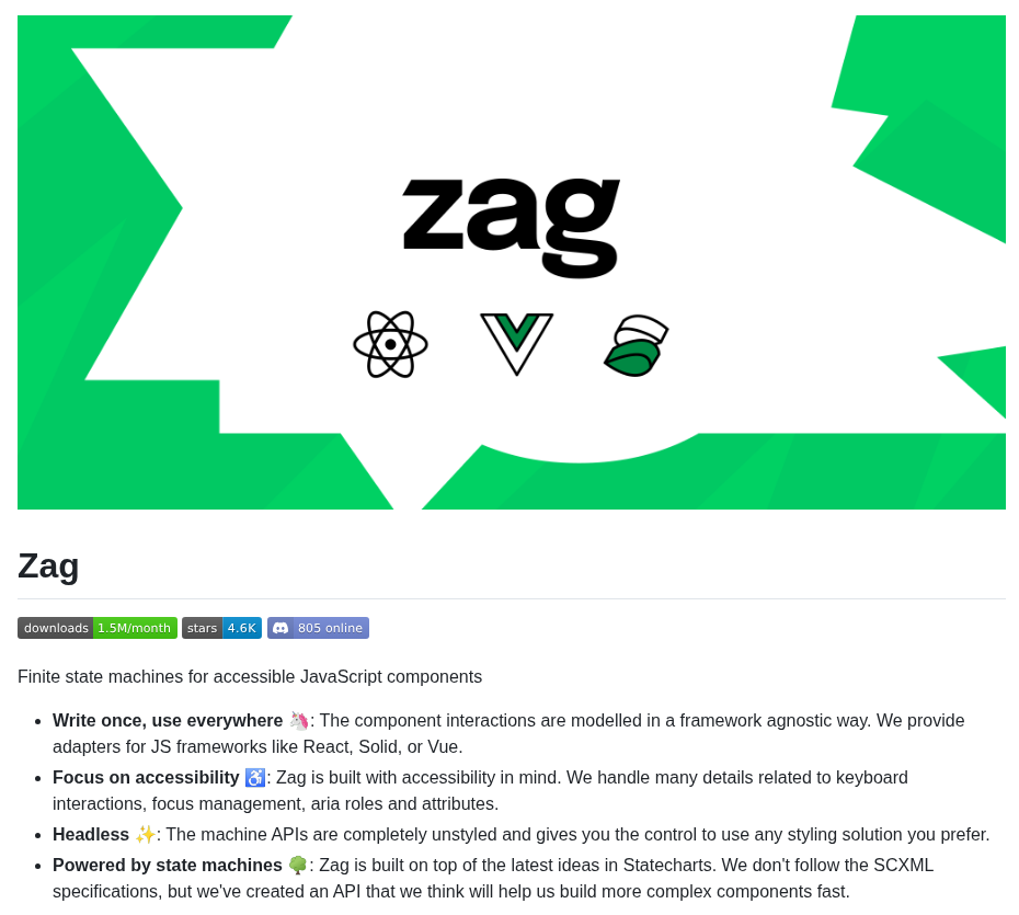 Chakra Ui Zag screenshot