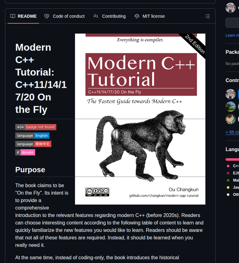 Changkun Modern Cpp Tutorial screenshot