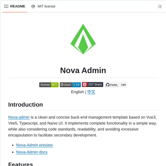 Chansee97 Nova Admin screenshot