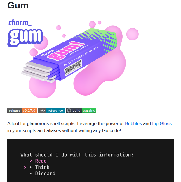 Charmbracelet Gum screenshot