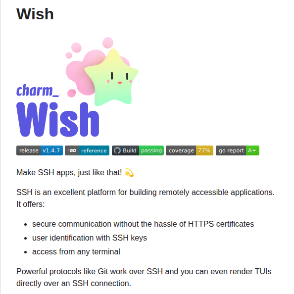 Charmbracelet Wish screenshot