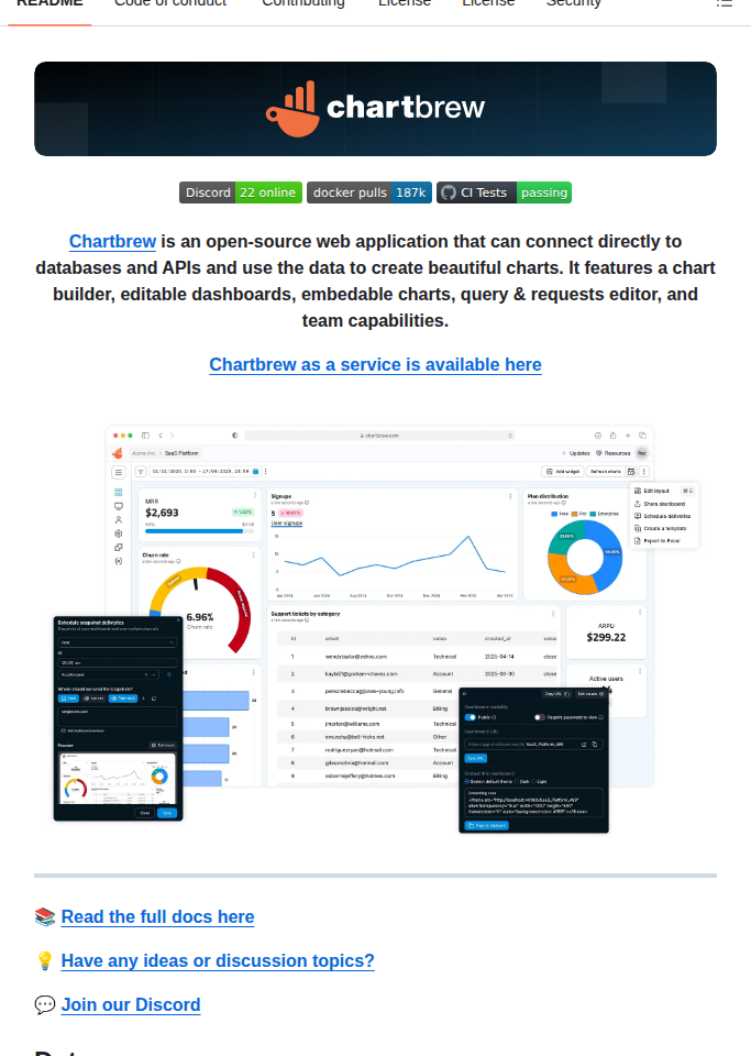 Chartbrew Chartbrew screenshot