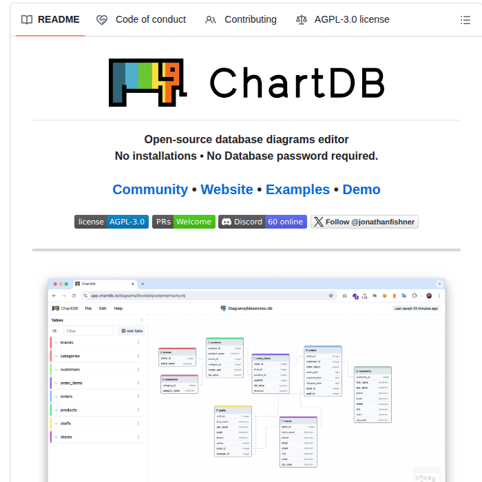 Chartdb Chartdb screenshot