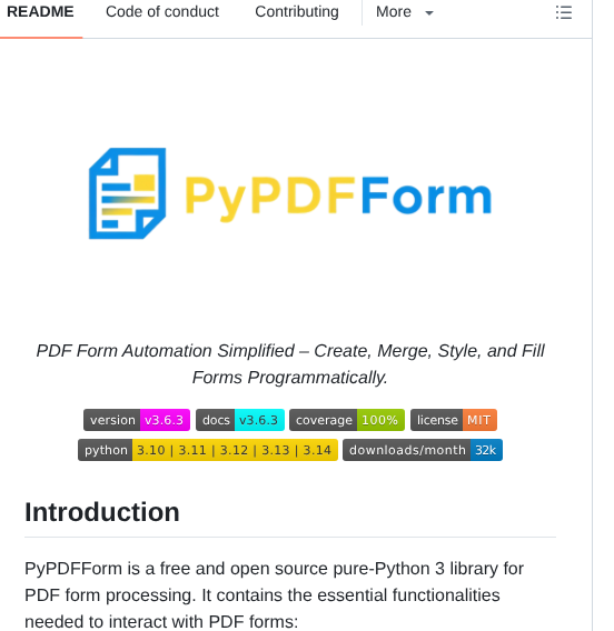 Chinapandaman Pypdfform screenshot