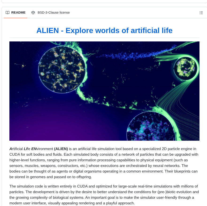 Chrxh Alien screenshot