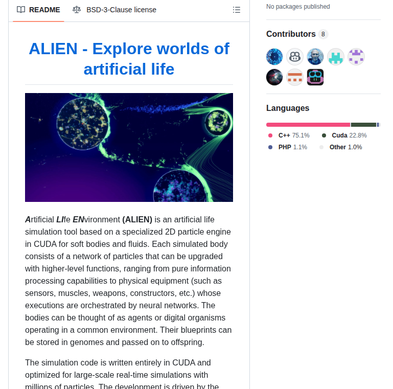 Chrxh Alien screenshot